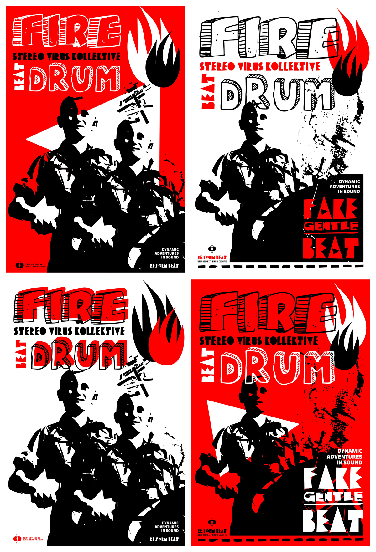 Fire_Beat_Drum_Posters_All